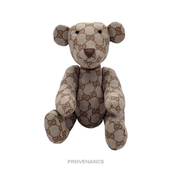 🔴 Gucci Teddy Bear - Light Brown GG Canvas - Picture 1 of 8
